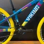 Bicicleta Vikingx Aro26 Tuff 25 Shimano 21v Verde, Amarelo e Rosa Bicicleta Vikingx Aro26 Tuff 25 Shimano 21v Verde, Amarelo e Rosa