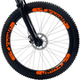 Bicicleta VikingX Tuff 25 Aro 26 Tourney 21v Azul Pétroleo e Laranja