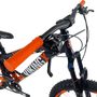 Bicicleta VikingX Tuff 25 Aro 26 Tourney 21v Azul Pétroleo e Laranja