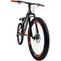 Bicicleta VikingX Tuff 25 Aro 26 Tourney 21v Azul Pétroleo e Laranja