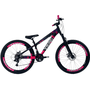 Bicicleta VikingX Tuff 25 Aro 26 Tourney 21v Preto e Rosa e Azul e Rosa
