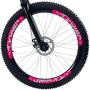 Bicicleta VikingX Tuff 25 Aro 26 Tourney 21v Preto e Rosa e Azul e Rosa