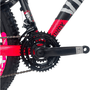 Bicicleta VikingX Tuff 25 Aro 26 Tourney 21v Preto e Rosa e Azul e Rosa