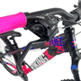 Bicicleta VikingX Tuff 25 Aro 26 Tourney 21v Preto e Rosa e Azul e Rosa