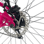 Bicicleta VikingX Tuff 25 Aro 26 Tourney 21v Rosa e Azul e Amarelo
