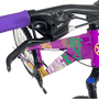 Bicicleta Vikingx Tuff 25 Aro 26 Tourney 21v Roxo e Amarelo e Verde