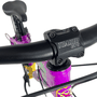 Bicicleta Vikingx Tuff 25 Aro 26 Tourney 21v Roxo e Amarelo e Verde