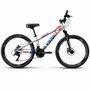 Bicicleta Vikingx Tuff 25  Aro 26 Tourney TZ 21v Prata e Azul