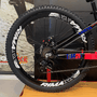 Bicicleta Vikingx Tuff 25 Shimano 21v Preta e Rosa e Azul e Branca