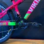 Bicicleta Vikingx Tuff 25 Shimano Aro 26 21v Rosa e Verde