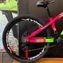 Bicicleta Vikingx Tuff 25 Shimano Aro 26 21v Rosa e Verde