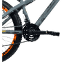 Bicicleta VikingX Tuff 30 Shimano 21v Aro 26 Grafite e Amarelo e Preto e Laranja