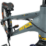 Bicicleta VikingX Tuff 30 Shimano 21v Aro 26 Grafite e Amarelo e Preto e Laranja
