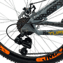 Bicicleta VikingX Tuff 30 Shimano 21v Aro 26 Grafite e Amarelo e Preto e Laranja