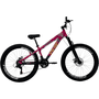 Bicicleta Vikingx Tuff25 21V Aro 26 Rosa e Amarelo e Branca e Azul