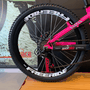Bicicleta Vikingx Tuff25 21V Aro 26 Rosa e Amarelo e Branca e Azul