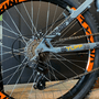 Bicicleta VikingX Tuff 30 Aro 26 Tourney 21v Cinza e Amarelo e Laranja