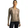 Camisa Ciclismo Free Force Manga Longa Feminina Training Mascavo
