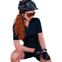 Camisa Ciclismo Unissex Manga Curta Euro Furbo Pretoㅤㅤㅤㅤㅤㅤㅤㅤ