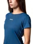 Camisa Feminina Nomad Trail Run Manga Curta Azul