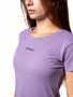 Camisa Feminina Nomad Trail Run Manga Curta Roxa