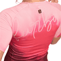 Camisa Jersey Furbo Manga Curta Feminina Donna Ragazza Blur Rosa Claro e Rosa Escuro