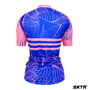 Camisa Sport Xtreme Slim Serena Feminino Azul e Rosa