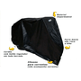 Capa de Bike Impermeável Até Aro 29 Preto