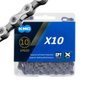 Corrente KMC X10 10 Velocidades Prata e Preta