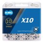 Corrente KMC X10 10 Velocidades Prata e Preta