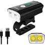 Farol Elleven Super Aluminio 900 Lumens Preto