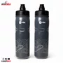 Kit 2 Caramanholas NTK Squeeze 600ml Preta/Preta