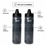 Kit 2 Caramanholas NTK Squeeze 600ml Preta/Preta