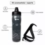 Kit Caramanhola Squeeze NTK Branca 600ml + Suporte WG Sports