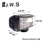 Kit farol j.w.s ws-5259 50000 lumes+sinalizador 10 lumes