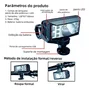 Kit farol j.w.s ws-5259 50000 lumes+sinalizador 10 lumes
