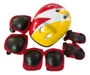 Kit Proteção Infantil Completo Raio Vermelho Com Amarelo