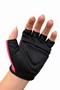 Luva kode racing dedo curto p preto/pink