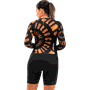 Macaquinho Feminino Manga Longa Furbo Mory Spire Blade Preto e Bege