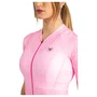 Macaquinho Free Force Feminino Training Bloom Preto e Rosa