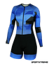 Macaquinho Sport Xtreme Comfort Manga Longa Petrus Azul