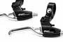 Manete de Freio WG Alum p/V-brake Preto/Cromado