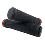 Manopla High One Homan0027 MTB 132mm com Trava Preto e Vermelho
