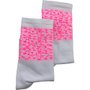 Meia Americam Branco e Rosa