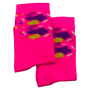Meia Americam Rosa e Amarelo