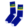 Meia Barbedo Camer Brasil Azul e Verde