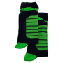 Meia Barbedo Camer Quebra Cabeça Preto e Verde