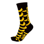 Meia Hupi Banana Preto e Amarelo