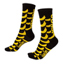 Meia Hupi Banana Preto e Amarelo
