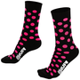 Meia Hupi Dots Preto e Rosa
